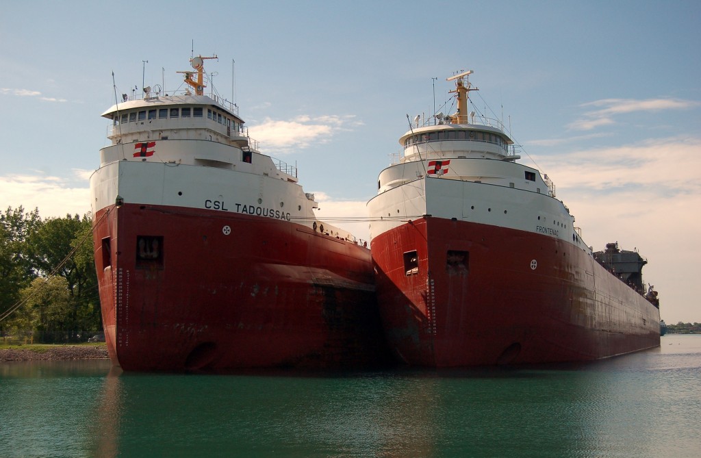 It's mid season and time for some boats to enter layup, usually the first to lay up are the older ships of the fleet. Here are CSL's Tadoussac and Frontenac in the north slip at Sarnia. It's mid season and time for some boats to enter layup, usually the first to lay up are the older ships of the fleet. Here are CSL's Tadoussac and Frontenac in the north slip at Sarnia.