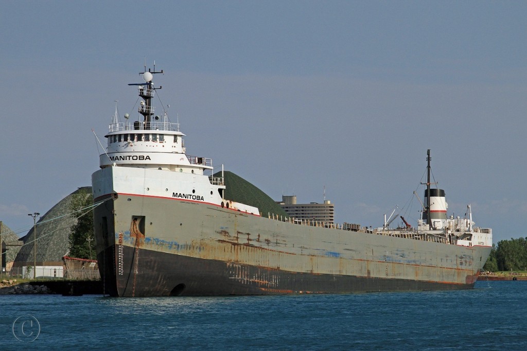 The Manitoba sits in seasonal lay-up in Sarnia's North Slip. Along with the Manitoba were CSL's Frontenac and Tadoussac. I sure hope they get back out on the lakes sooner, than later.