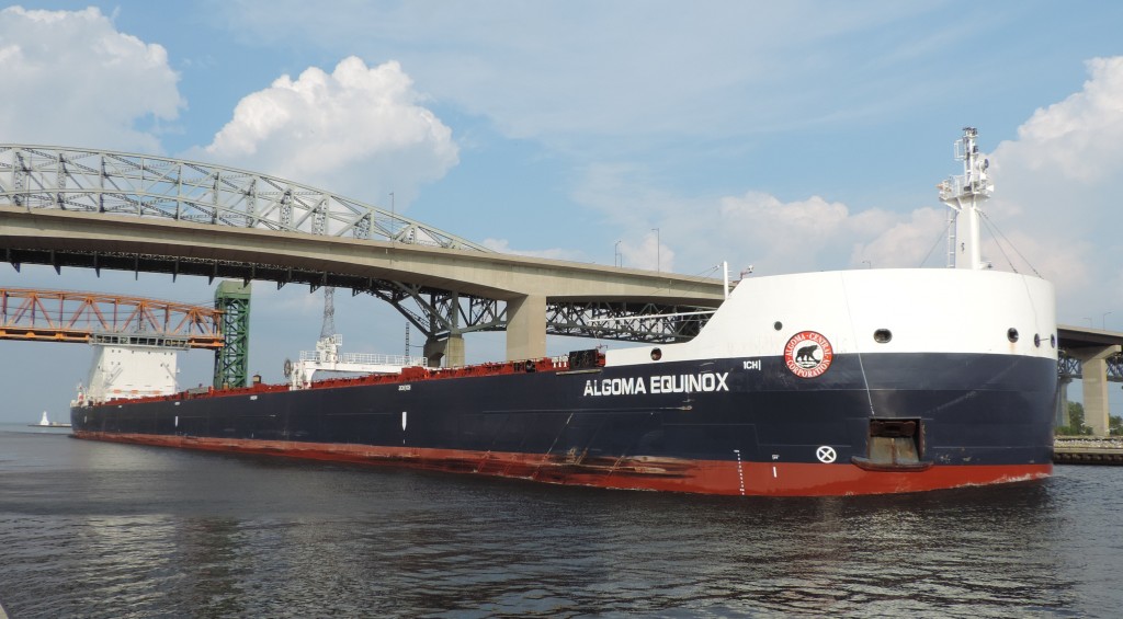 Algoma Equinox enters Hamilton harbour with a load of iron ore for Defasco.